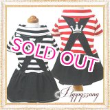 画像: 【再入荷】【25％OFF】【2230円】【セール】【犬 服】【メール便OK】ボーダープリンセスワンピース【Puppyzzang】