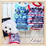 画像: 【犬 服】【在庫限りSale】【777円】【メール便OK】マリンボーダーメッシュTEE【Petstyle】